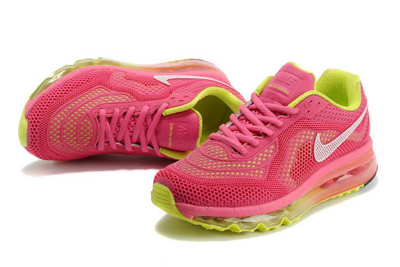 Nike Air Max 2014 KPU Chaussures Femmes Rose Jaune (2)